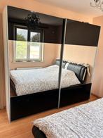 Kast met spiegeldeuren – heel proper, Huis en Inrichting, 200 cm of meer, Ophalen of Verzenden, 200 cm of meer, Glas