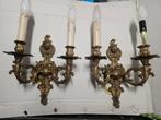 Appliques murales en bronze anciennes, Ophalen, Gebruikt, Metaal