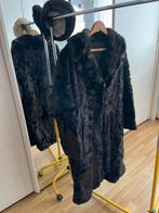 Manteau en Vison + 3 écharpes + 3 toques, Vêtements | Femmes, Enlèvement ou Envoi, Comme neuf, Taille 42/44 (L), Noir