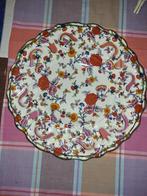 Meerkleurige,handgeschilderde keramiek wandbord 35cm, Enlèvement