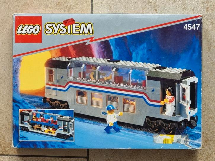 Lego 4547 @ Club Car pour train 9 V @ CIB 1993, Kinderen en Baby's, Speelgoed | Duplo en Lego, Gebruikt, Lego, Ophalen of Verzenden