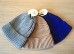 Set van 3 beanies/ mutsen (grijs, beige, blauw)  NIEUW, Kinderen en Baby's, Kinderkleding | Mutsen, Sjaals en Handschoenen, Ophalen of Verzenden