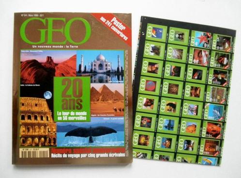 GEO magazine 241 - Spécial 20 ans avec poster anniversaire, Livres, Récits de voyage, Comme neuf, Enlèvement ou Envoi