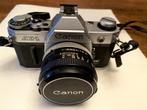 Canon AE1 met flits, Audio, Tv en Foto, Ophalen of Verzenden, Gebruikt, Compact, Canon