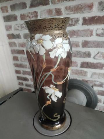 Art nouveau vaas geemailleerd 1890, Auguste legras  beschikbaar voor biedingen