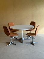 Vintage space age eetkamer set tafel en stoelen, Huis en Inrichting, Tafels | Eettafels, Ophalen of Verzenden, Zo goed als nieuw