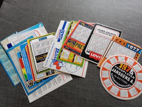Kalender stickers 1975 – 2004, Verzamelen, Stickers, Zo goed als nieuw, Overige typen, Ophalen of Verzenden