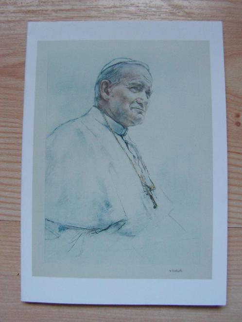 Kaartje gedenkenis Paus Johannes Paulus II, Verzamelen, Religie, Zo goed als nieuw, Christendom | Katholiek, Kaart of Prent, Ophalen of Verzenden