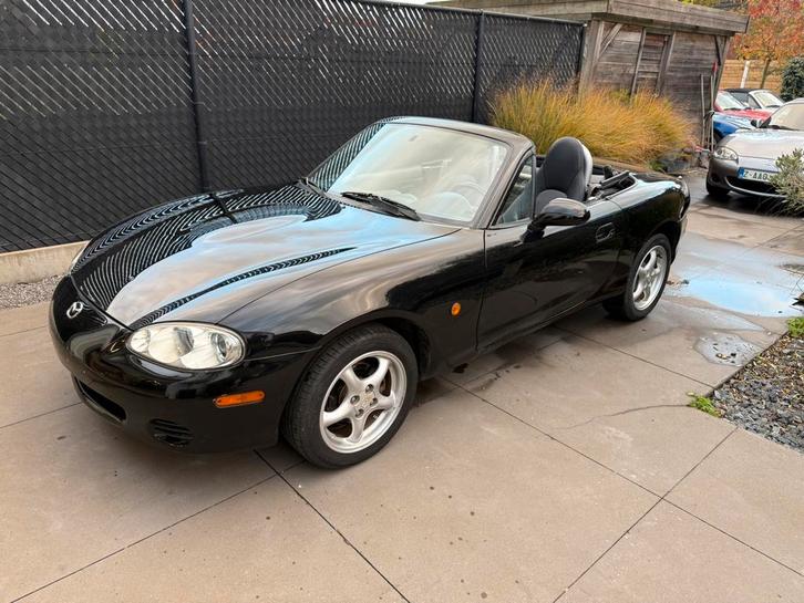 MX5 1.6 82.xxxkm 1 jaar garantie, Auto's, Mazda, Bedrijf, MX-5, ABS, Airbags, Elektrische buitenspiegels, Isofix, Lederen bekleding