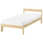 Cadre de lit IKEA +sommier 90x200, 90 cm, Bois, Enlèvement, Une personne