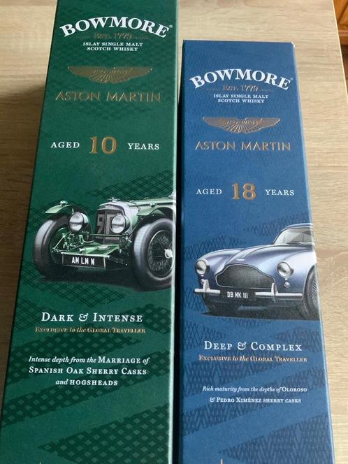 Bowmore Aston Martin edition eerste reeks 10 years en 18 yea, Verzamelen, Wijnen, Nieuw, Overige typen, Overige gebieden, Vol