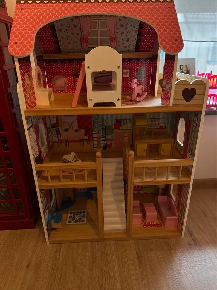 Popenhuis, Kinderen en Baby's, Speelgoed | Poppenhuizen, Zo goed als nieuw, Poppenhuis, Ophalen