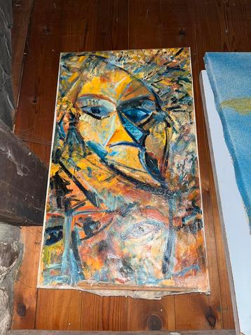 afrikaans schilderij, Antiek en Kunst, Ophalen