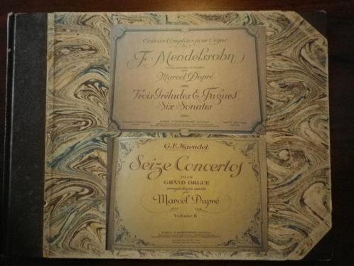 Partitions de F. Mendelssohn et de G.F. Haendel, Musique & Instruments, Partitions, Utilisé, Artiste ou Compositeur, Classique