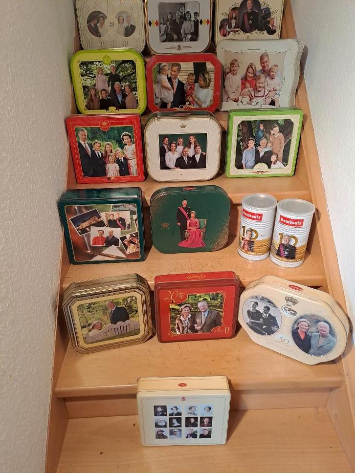 De dozen van Delacre Belgian Dynasty en Rombouts, Verzamelen, Blikken, Zo goed als nieuw, Koek(jes), Overige merken, Ophalen of Verzenden