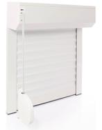 Volets en PVC blanc, Doe-het-zelf en Bouw, Rolluiken, Ophalen, Nieuw, Wit