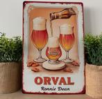 Metalen reclamebord Orval, Verzamelen, Ophalen of Verzenden