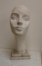 VINTAGE PRUIKEN KOP MANNEQUIN PLAASTER MARMER, Antiek en Kunst, Curiosa en Brocante, Ophalen