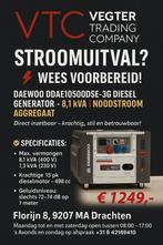 WEES VOORBEREID MET DE DAEWOO DIESEL GENERATOR, Doe-het-zelf en Bouw, Ophalen
