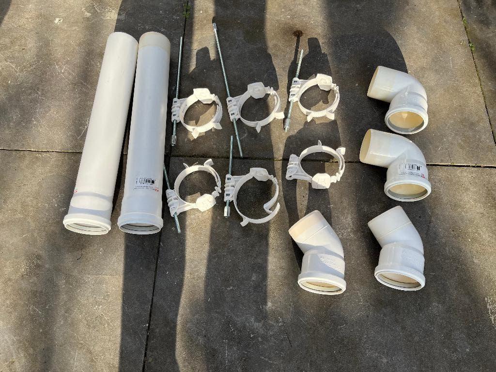 combiketel dakafvoer, Ophalen, Zo goed als nieuw, PVC