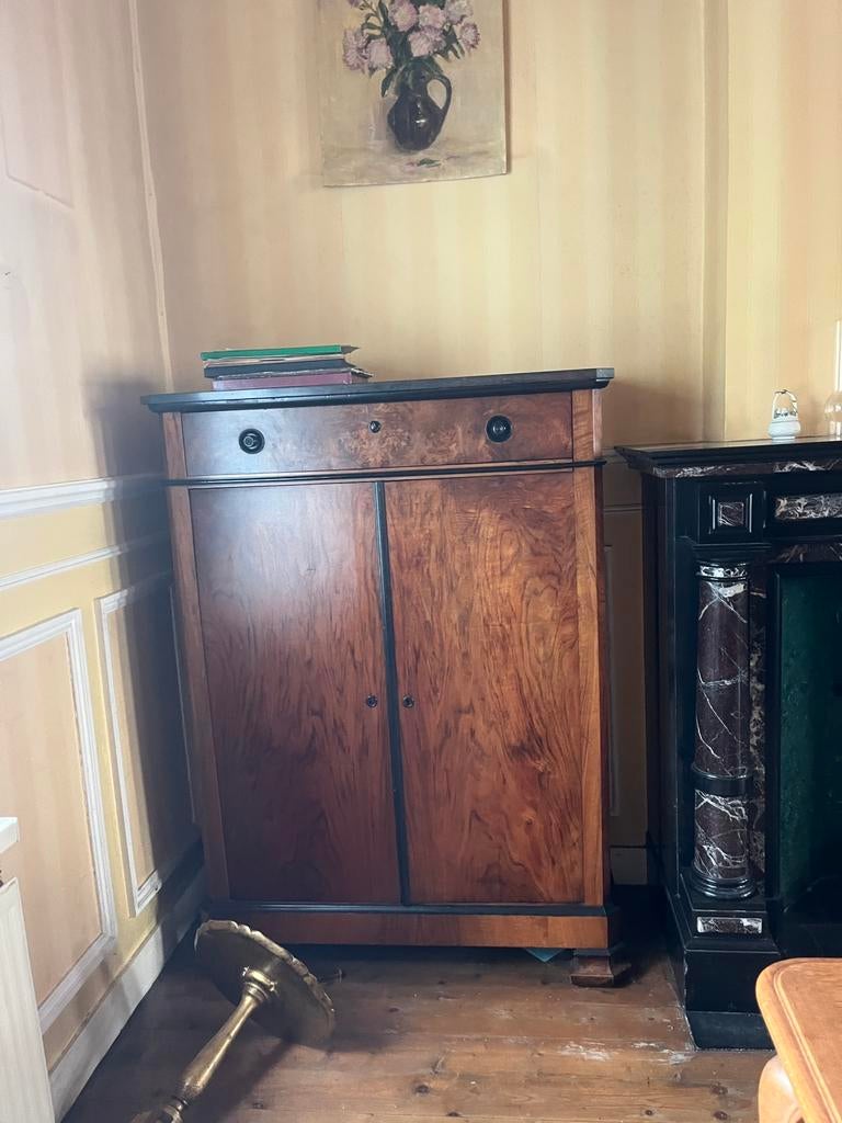 Art Deco dressoir | hout + marmer | jaren 30–50, Enlèvement, Comme neuf