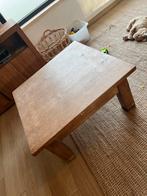 Volhouten salontafel, Huis en Inrichting, Ophalen, Zo goed als nieuw, Vierkant