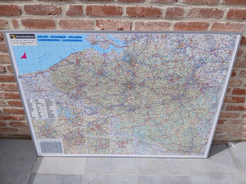 Carte de la Belgique, Livres, Atlas & Cartes géographiques, Enlèvement, Carte géographique