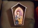 peinture et encadrement  en ceramique Vierge et enfant, Antiquités & Art, Art | Peinture | Classique, Enlèvement ou Envoi