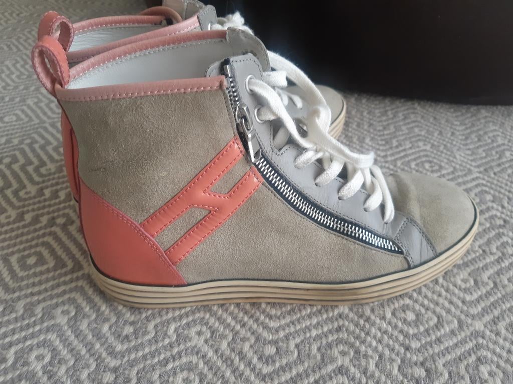 Sneakers hogan suede leder mt 36, Ophalen, Sneakers, Grijs, Hogan