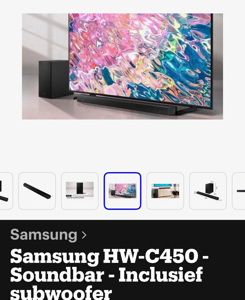 Samsung HW-C450 Soundbar:, Ophalen, Nieuw