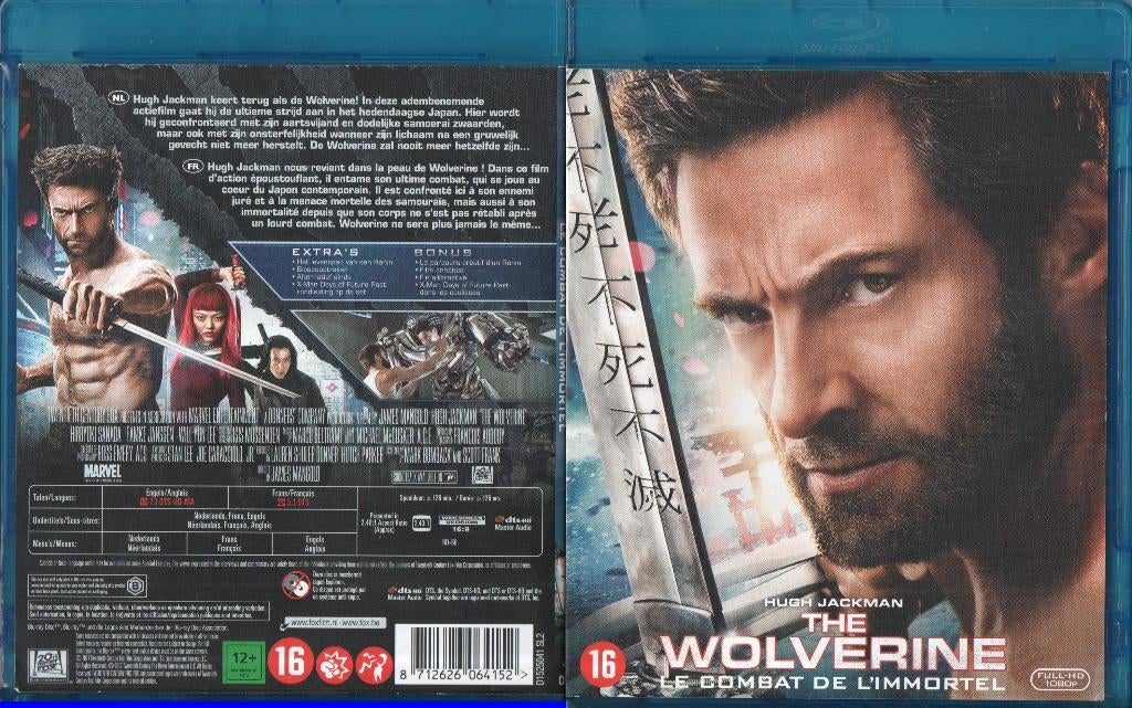 wolverine  le combat de l’immortel (blu-ray) neuf, CD & DVD, Blu-ray, Comme neuf, Science-Fiction et Fantasy, Enlèvement ou Envoi