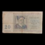 Bankbiljet / België / 20 Frank / 1950 / Palindrome alfabet, Ophalen of Verzenden, Los biljet