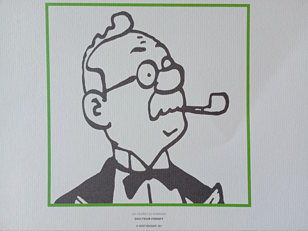 Kuifje dokter finley, Antiek en Kunst, Kunst | Litho's en Zeefdrukken, Ophalen of Verzenden