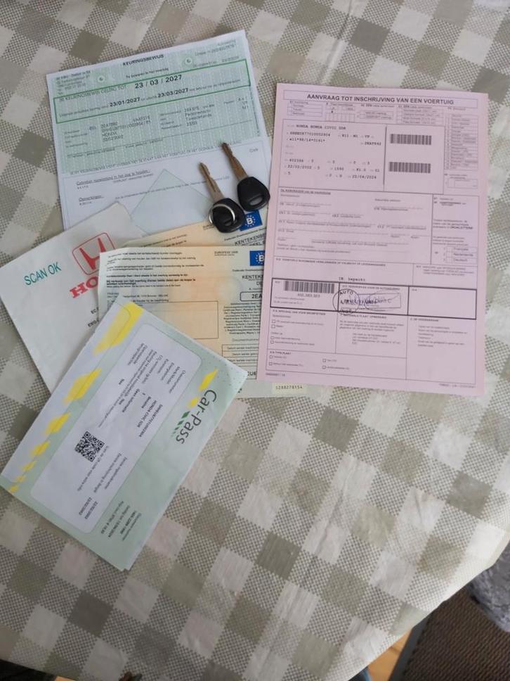 Honda Civic 1.6 benzine, airco., Auto's, Honda, Particulier, Civic, Lichtmetalen velgen, Benzine, Monovolume, 5 deurs, Handgeschakeld