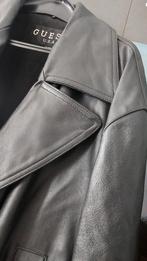 VESTE HOMME EN CUIR NOIR GUESS US XL, Enlèvement ou Envoi, Taille 56/58 (XL), Porté, Guess