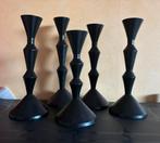 Intratuin set van 5 hoogwaardige metalen kandelaars, Enlèvement, Comme neuf, Chandelier