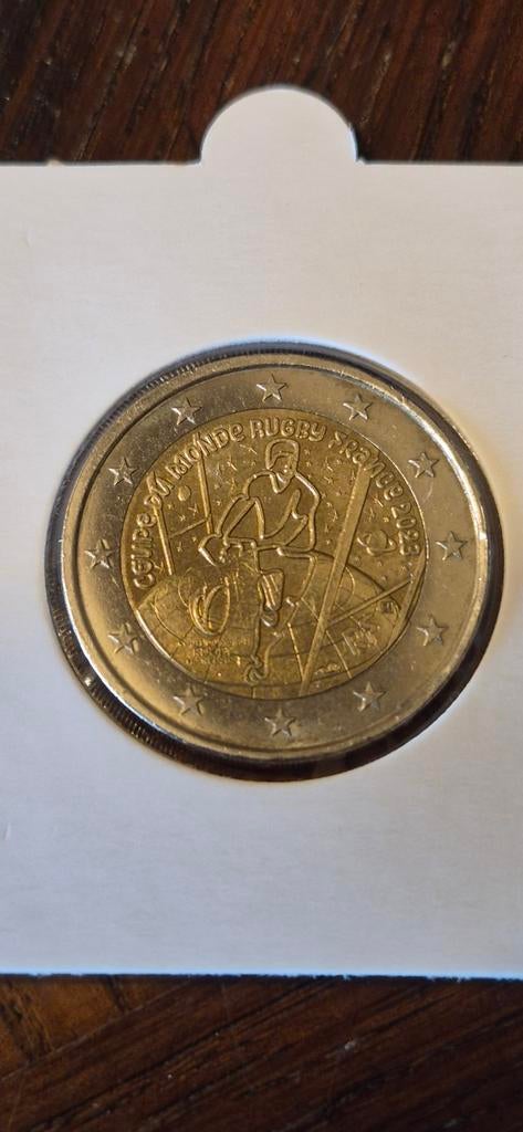 Herdenkingsmunt 2€ WK rugby Frankrijk 2023, Postzegels en Munten, Munten | Europa | Euromunten, Ophalen, Frankrijk, 2 euro, Losse munt