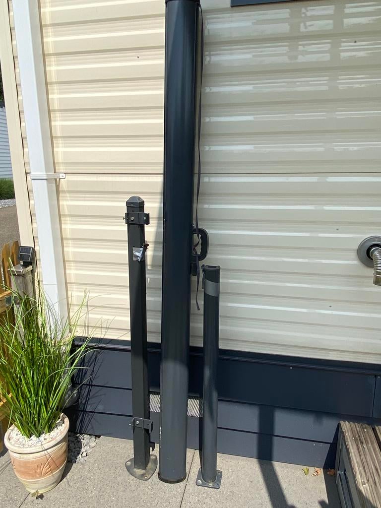 Wind en privacy uitrekbaar scherm, Tuin en Terras, Tuinschermen, Ophalen, Overige materialen, Zo goed als nieuw, 200 cm of meer