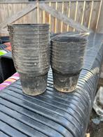 kweekpotten bloempotten 10 x 9 cm in zwarte kleur, Tuin en Terras, Kunststof, Verzenden, Rond, Zo goed als nieuw