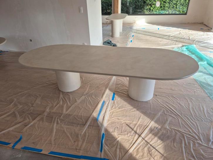 Luxe Tafel – Microcement / Microtopping / Mortex – NIEUW, Maison & Meubles, Tables | Tables à manger, Neuf, Enlèvement
