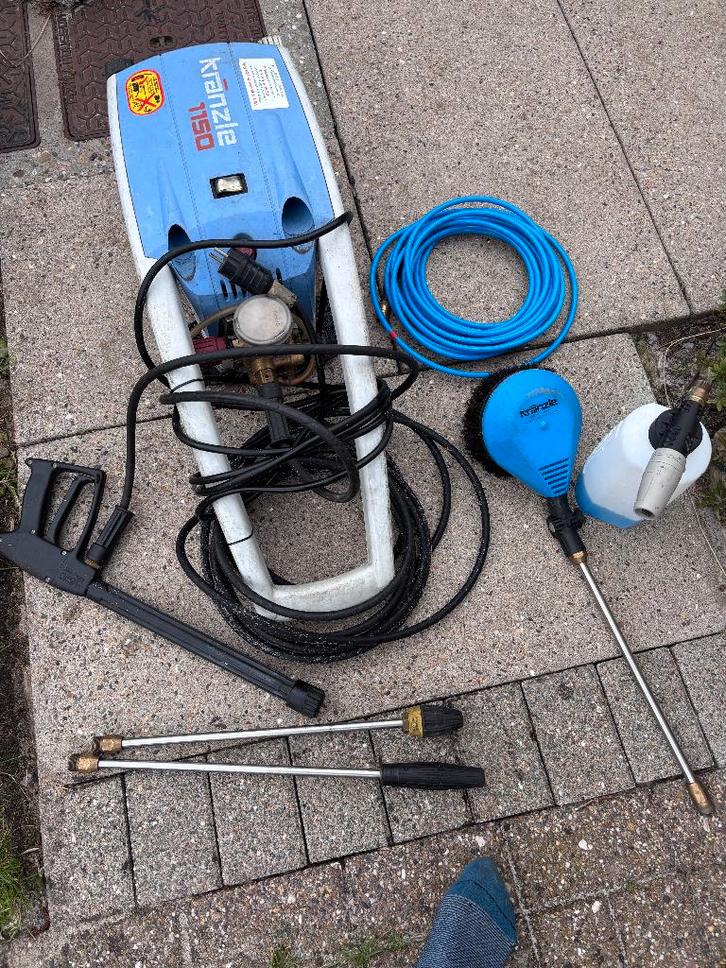 Kränzle hogedrukreiniger 1150 en toebehoren, Tuin en Terras, Overige Tuin en Terras, Gebruikt, Ophalen