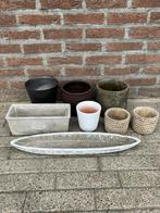 Verschillende bloempotten, Tuin en Terras, Bloempotten, Ophalen, Zo goed als nieuw