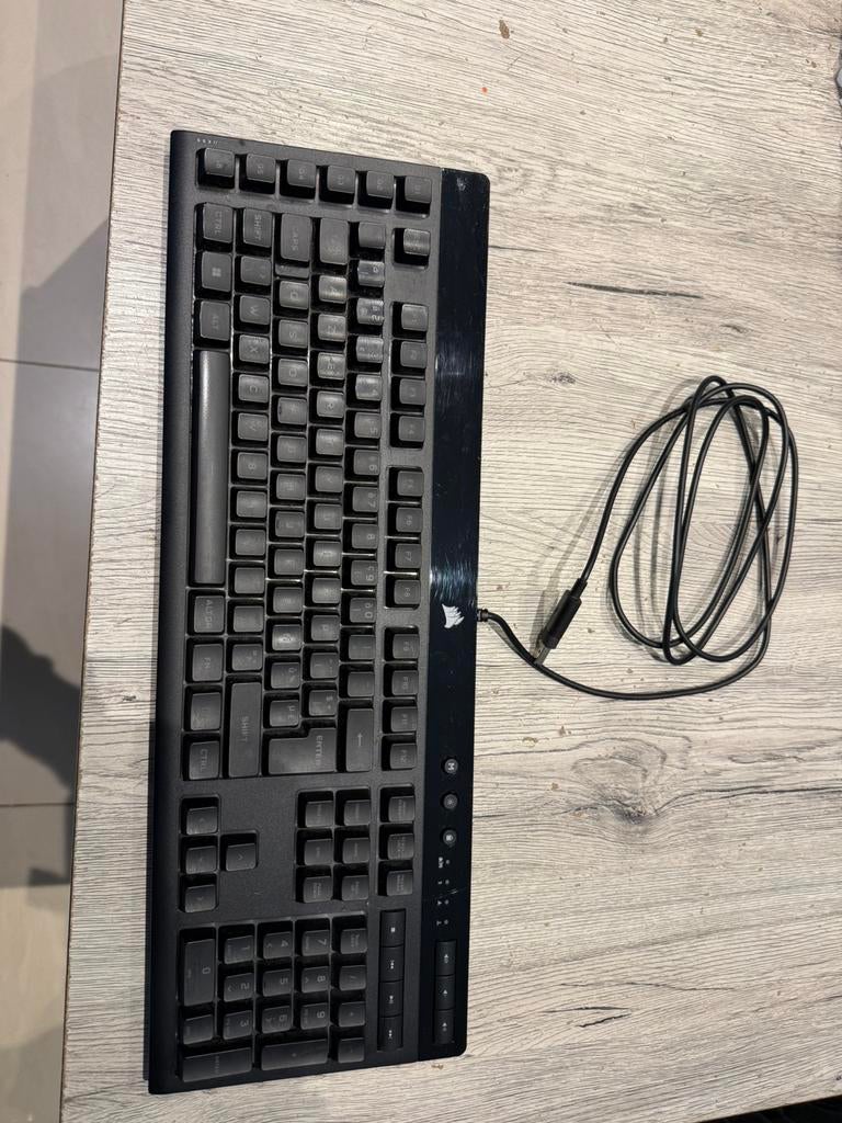 Corsair K55 RGB, Computers en Software, Ophalen, Gebruikt, Gaming toetsenbord, Azerty