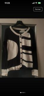 Gilet Caroline Biss  très original en cachemire et coton, Kleding | Dames, Ophalen of Verzenden, Zo goed als nieuw, Wit