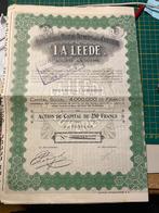 oude aandelen Manufacture Matière Premières  Chapeliere 1927, Ophalen of Verzenden, 1920 tot 1950, Aandeel