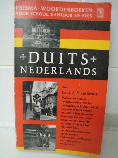 Prisma woordenboek Duits-Nederlands, Drs J.A.H. Van Gemert, Boeken, Ophalen, Duits