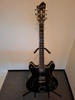 Hagstrom Viking hollow body gitaar zwart, Musique & Instruments, Enlèvement, Utilisé, Hollow body, Autres marques
