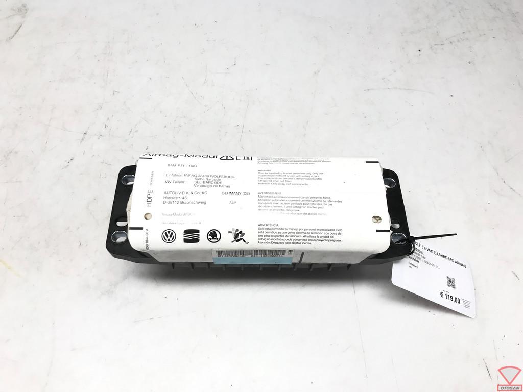VW Golf 5 6 Scirocco VAG Airbag de tableau de bord 1K0880204, Autos : Pièces & Accessoires, Autres pièces automobiles, Volkswagen