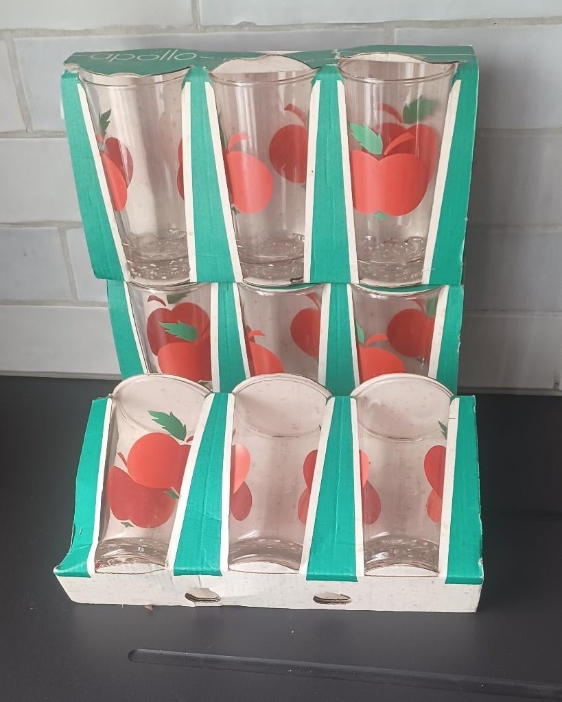 Lot de verres a limonade vintage, Verzamelen, Glas en Drinkglazen, Zo goed als nieuw, Frisdrankglas, Ophalen of Verzenden