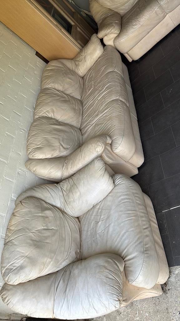 Gratis leren zetels, Ophalen, Zo goed als nieuw